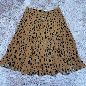 Colorful Planet Animal Printed Kids Skirt